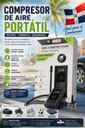 COMPRESOR DE AIRE PORTÁTIL RECARGABLE